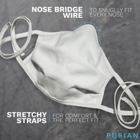 img 2 attached to 2 Pack Of White Tie Behind Masks With Advanced Non-Woven Nano Filtration Layer For Comfortable All-Day Use - By Purian
