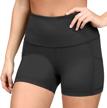yogalicious high waist squat proof side pocket biker shorts - 3.5", 5", 7", 9": get the perfect fit for your workouts! logo