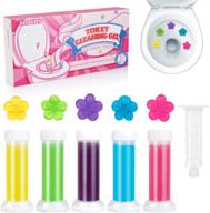 toilet gel stamp kit: 60-count bowl gel stamp 🚽 with 5 invigorating scents - ultimate toilet cleaner & air freshener logo