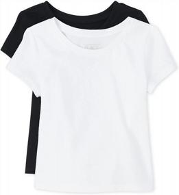img 4 attached to Adorable Baby/Toddler Girls' Short Sleeve T-Shirt For Everyday Wear - Children'S Place