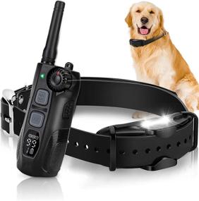 img 4 attached to 🐶 Waterproof E-Collar for Dogs Training with Remote - Dog Training Collar for Small, Medium, Large Dogs - Shock Collar with 1.24 Mile Remote Range - Dog Trainer Collar with 100 Levels of Static, Vibration, and Tone