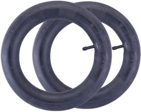 img 4 attached to 🔥 High-Quality 2 PCS 12.5x2.25 Inner Tube for Razor Pocket Mod, Schwinn, GT Scooters, Kids Bikes - Straight Valve