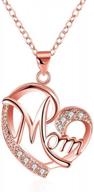 show your love for mom with orangelove 18k rose gold plated necklace logo