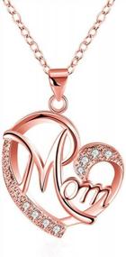 img 1 attached to Show Your Love For Mom With ORANGELOVE 18K Rose Gold Plated Necklace