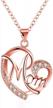 show your love for mom with orangelove 18k rose gold plated necklace logo