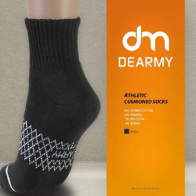 img 1 attached to DEARMY Cushioned Low Cut Athletic Ankle Socks For Men And Women With Sports Tab - Ideal For Hiking And Running (5Pairs)