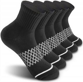 img 4 attached to DEARMY Мягкие низкие спортивные носки до щиколотки для мужчин и женщин со спортивным вкладышем - идеально подходят для пеших прогулок и бега (5 пар)