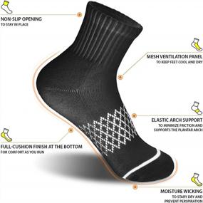 img 2 attached to DEARMY Мягкие низкие спортивные носки до щиколотки для мужчин и женщин со спортивным вкладышем - идеально подходят для пеших прогулок и бега (5 пар)