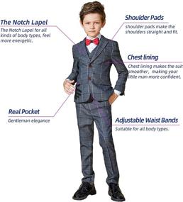 img 3 attached to 👔 ELPA Children's Formal Spring Pieces: Stylish Suits and Sport Coats for Boys