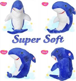 img 2 attached to LED Light Up Blue Shark Stuffed Animal Plush Toy - Perfect Gift For Kids Afraid Of The Dark!