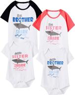 👕 aslaylme big boys' blue matching outfits t shirts: tops, tees & shirts collection logo