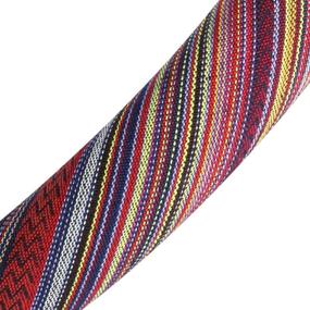 img 2 attached to AOTOMIO Steering Wheel Cover - Colorful Ethnic Style Boho Protection, Coarse Flax Cloth, Universal Fit, 15 inch