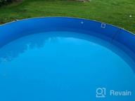 img 1 attached to Upgrade Your Above-Ground Pool With Smartline Swirl Bottom Liner - 18Ft Round Overlap Style, 20 Gauge Virgin Vinyl, Designed For Steel Walls, 48-52 Inch Height review by Nicholas Suave