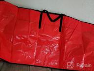 img 1 attached to 9Ft Christmas Tree Storage Bag - Reinforced Handles, Dual Zipper & Waterproof Material For Protection From Dirt & Moisture | SHareconn Red Tote review by Jacob Sampino