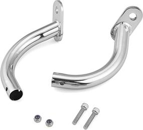 img 4 attached to 🛵 Chrome Saddlebag Guard Eliminator Support Brackets for Harley Touring Electra Glide & Road Series (1997-2008 FLHT, 1993-2013 FLHR, 1998-2003 Road Glide) – Premium Quality