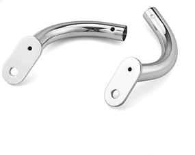 img 1 attached to 🛵 Chrome Saddlebag Guard Eliminator Support Brackets for Harley Touring Electra Glide & Road Series (1997-2008 FLHT, 1993-2013 FLHR, 1998-2003 Road Glide) – Premium Quality