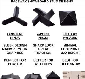 img 1 attached to RaceWax Set Of 10 Metal Ninja Snowboard Studs Stomp Pad Multi-Colored