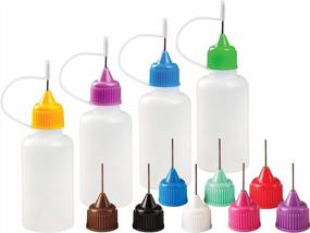 img 4 attached to 🧴 Precision Tip Applicator Bottle Set: Four 1 Oz. Bottles with 12 Tips for Versatile Applications