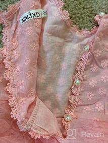 img 6 attached to Платье с пачками и дизайном цветка NNJXD для маленькой девочки на свадебные вечеринки.