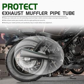 img 2 attached to 🏍️ Enhance your Ride with the Motorcycle CMX500 Slip On Exhaust Muffler Pipe Tube - Perfect Fit for 17-22 Honda Rebel CMX 500 Rebel500"