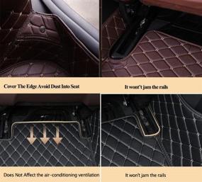 img 1 attached to 🚘 Worth-Mats Custom Fit Floor Liners for Infiniti Q50 - All-Weather Protection Beige, 1st & 2nd Row Floor Mats