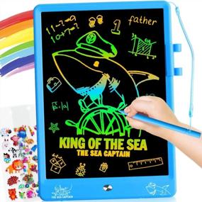 img 4 attached to ZMLM Magic Doodle Board: 10-дюймовый ЖК-планшет для детей, отличный блокнот для путешествий и развивающая обучающая игрушка для мальчиков и девочек в возрасте от 3 до 12 лет, идеальная идея подарка на день рождения!