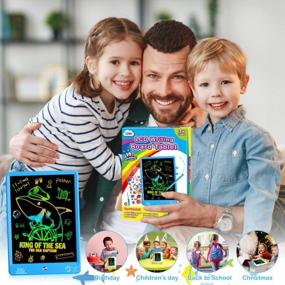 img 3 attached to ZMLM Magic Doodle Board: 10 Inch LCD Writing Tablet For Kids, Great Travel Activity Pad And Educational Learning Toy For Boys And Girls Aged 3-12 Years, Perfect Birthday Gift Idea!