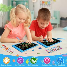 img 2 attached to ZMLM Magic Doodle Board: 10 Inch LCD Writing Tablet For Kids, Great Travel Activity Pad And Educational Learning Toy For Boys And Girls Aged 3-12 Years, Perfect Birthday Gift Idea!