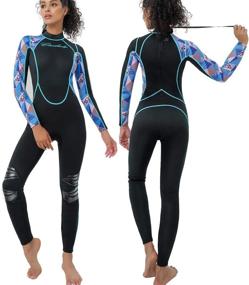img 4 attached to Stay Safe And Stylish With CtriLady Women'S Neoprene Full Dive Wetsuit - Perfect For Swimming, Kayaking, Surfing And More!
