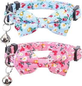 img 4 attached to Lamphyface Collar Breakaway Adjustable Safety Cats via Collars, Harnesses & Leashes