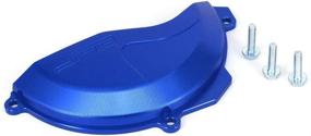 img 2 attached to 🔵 JFG RACING CNC Aluminum Billet Blue Engine Case Clutch Cover Guard Protector for HK FC-FE250/350 14-15 SXF250 13-15 SXF350 11-15 EXC-F250 14-15 EXC-F350 12-15: Optimal Protection for Your Bike's Engine