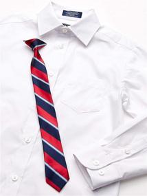 img 2 attached to 👕 Izod Boys' White Sleeve Dress Shirt: Tops, Tees & Shirts Collection