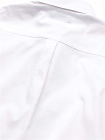 img 3 attached to 👕 Izod Boys' White Sleeve Dress Shirt: Tops, Tees & Shirts Collection