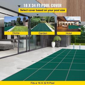 img 3 attached to Happybuy Ft 16X32 Pool Safety Cover, Green