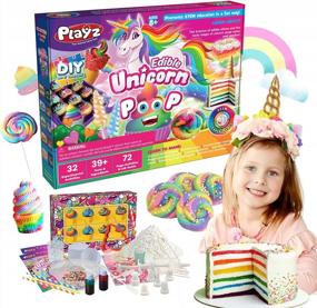 img 4 attached to DIY Chocolate And Candy Making Kit For Kids Ages 8-13 - Playz Edible Unicorn Poop! Food Science STEM Chemistry Experiments