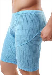 img 2 attached to Flex In Style: MIZOK Men'S Yoga Shorts For Optimal Training Performance