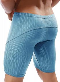 img 4 attached to Flex In Style: MIZOK Men'S Yoga Shorts For Optimal Training Performance