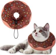 🍩 cute donut recovery collar for cats and puppies – soft adjustable protective e-collar neck cone after surgery, ideal for kitties and small dogs логотип