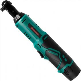 img 3 attached to Kinswood 12V Cordless Ratchet Wrench Set With 12 Sockets, 400 RPM, Fast 60-Min Charge And 2X Lithium-Ion Batteries: Power Electric Ratchet Driver For Optimal Performance