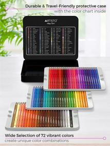 img 1 attached to Набор цветных карандашей и альбомов для набросков Artisto - раскройте своего внутреннего художника!