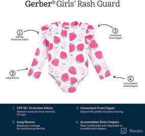 img 1 attached to Gerber Toddler Sleeve Rashguard Swimsuit Apparel & Accessories Baby Boys best for Clothing