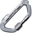heavy duty carabiner keychain lite by gpca: the ultimate outdoor accessory for camping, hiking, and daily use - stainless steel multitool keychain and backpack accessory logo