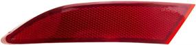 img 3 attached to 🚗 FO1184101 Fanlide Driver Side Rear Left Bumper Reflector for Ford Focus 2012-2015