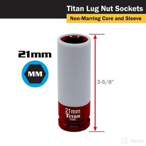 img 3 attached to 🔧 TITAN 21093 1/2-Inch Drive x 21mm Non-marring Impact Deep Lug Nut Socket- Find Reliable Lug Nut Socket for Non-Marring Impact Applications