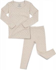 img 4 attached to Очаровательный хлопковый пижамный комплект для маленьких мальчиков и девочек от 6 месяцев до 7 лет - одежда для сна с дизайном Snug Fit от AVAUMA