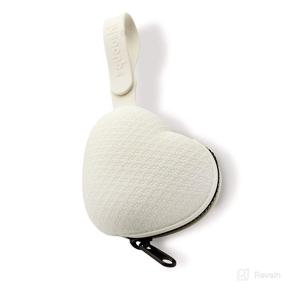 img 4 attached to 🍼 Squooshi Heart Pacifier Holder Case: BPA Free Silicone for Strollers & Diaper Bags