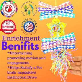 img 1 attached to 🦜 Bonka Bird Toys 1040 Foraging Star Shredder Toy for Parrots, Parrotlets, Quakers, Budgies, and African Greys
