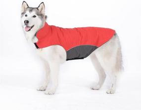 img 4 attached to Winter Dog Coat for Large Breed Dogs - Waterproof Thicken Jacket for Lab, Pitbull, Doberman, Standard Poodle, German Shepherd