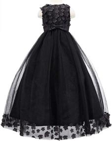 img 2 attached to 💃 Bow Dream: Elegant Wedding Bridesmaid Evening Dresses & Girls' Clothing