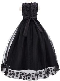 img 1 attached to 💃 Bow Dream: Elegant Wedding Bridesmaid Evening Dresses & Girls' Clothing